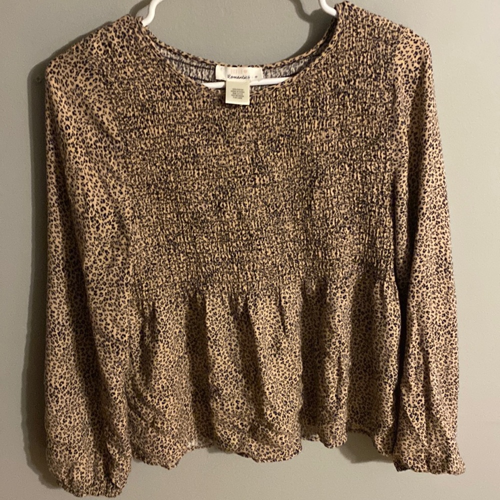 Leopard print long sleeve top | urban romantics